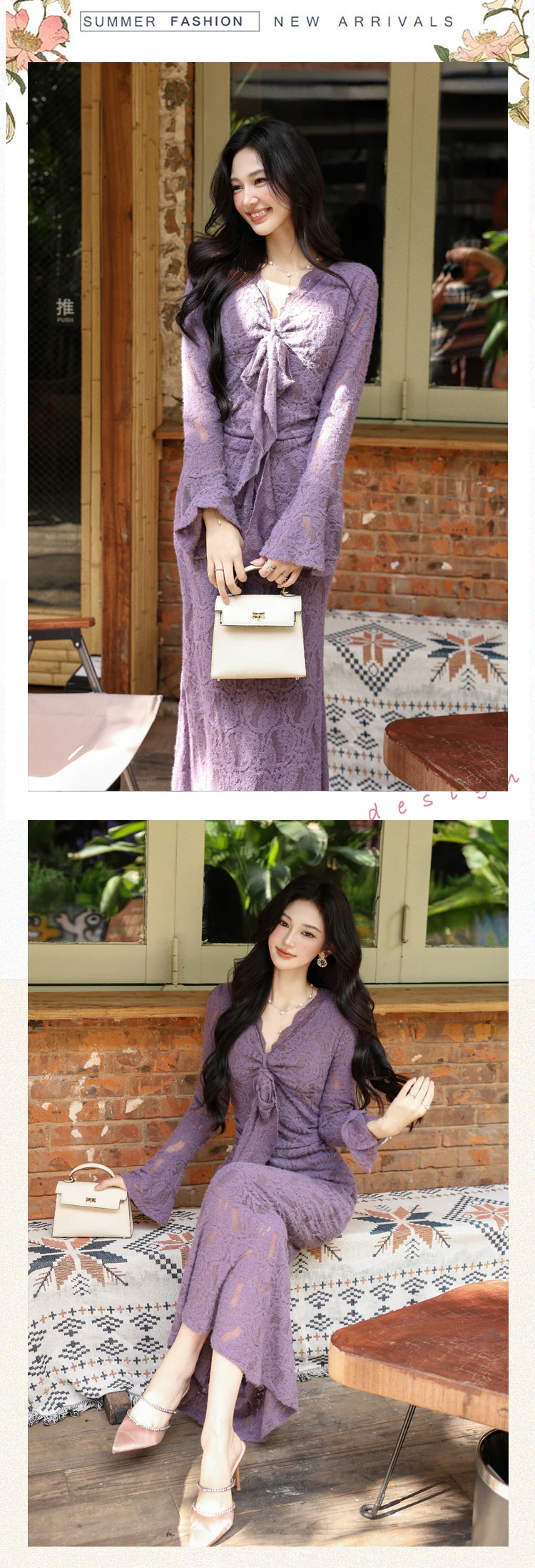 Lavender-Lilac-Sheer-Floral-Lace-V-Neck-Long-Flare-Sleeve-Bodycon-Dress12