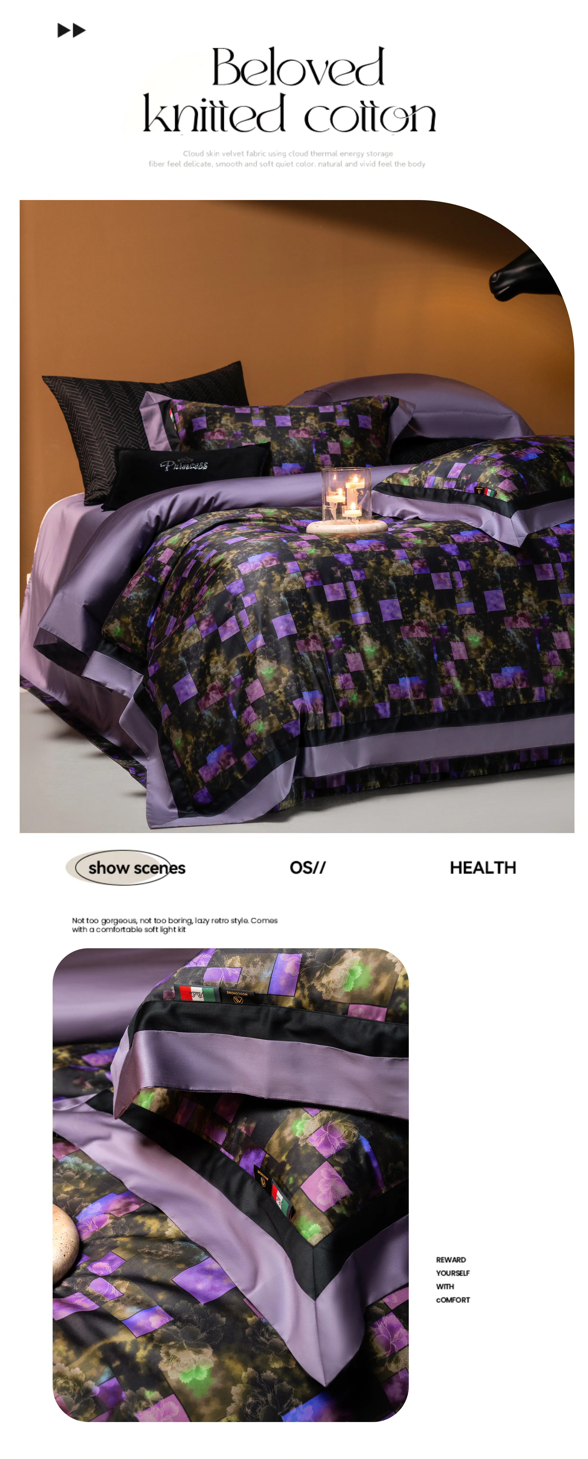 Moody-Dark-Academia-Floral-Mosaic-100S-Long-Staple-Cotton-Bedding-Set07