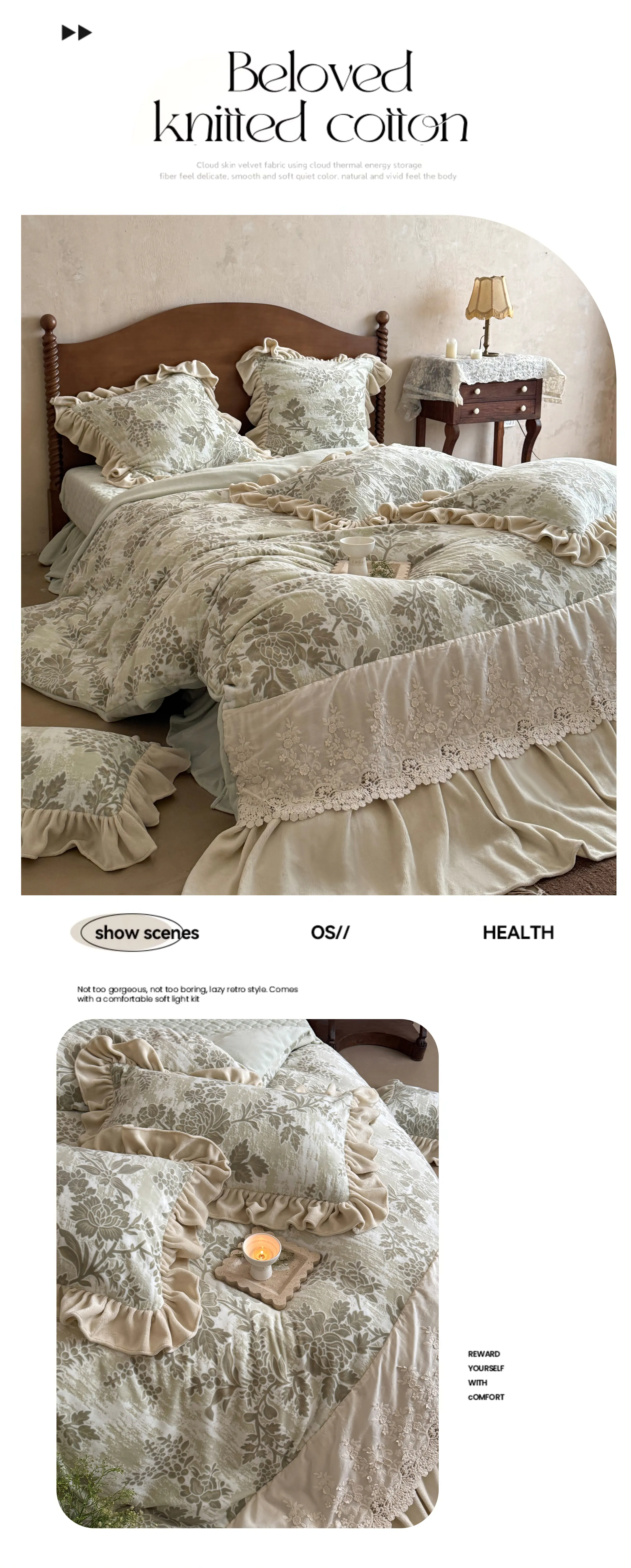 Pastoral-Sage-Green-Floral-Carved-260g-Velvet-Warm-Plush-Duvet-Cover-Set07