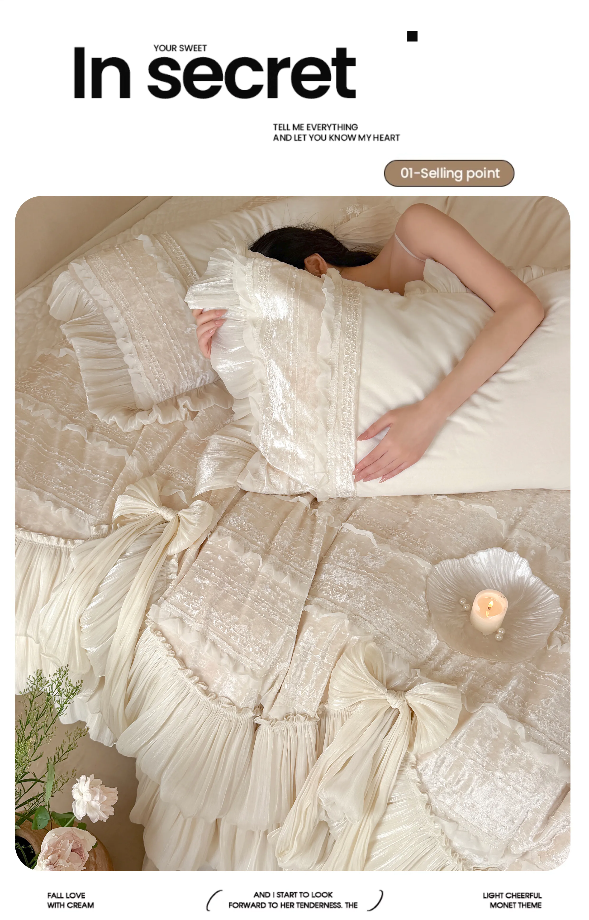 Princess-Baby-Velvet-Tiered-Pleated-Skirt-Hem-Duvet-Cover-Set-Bedroom-Decor11