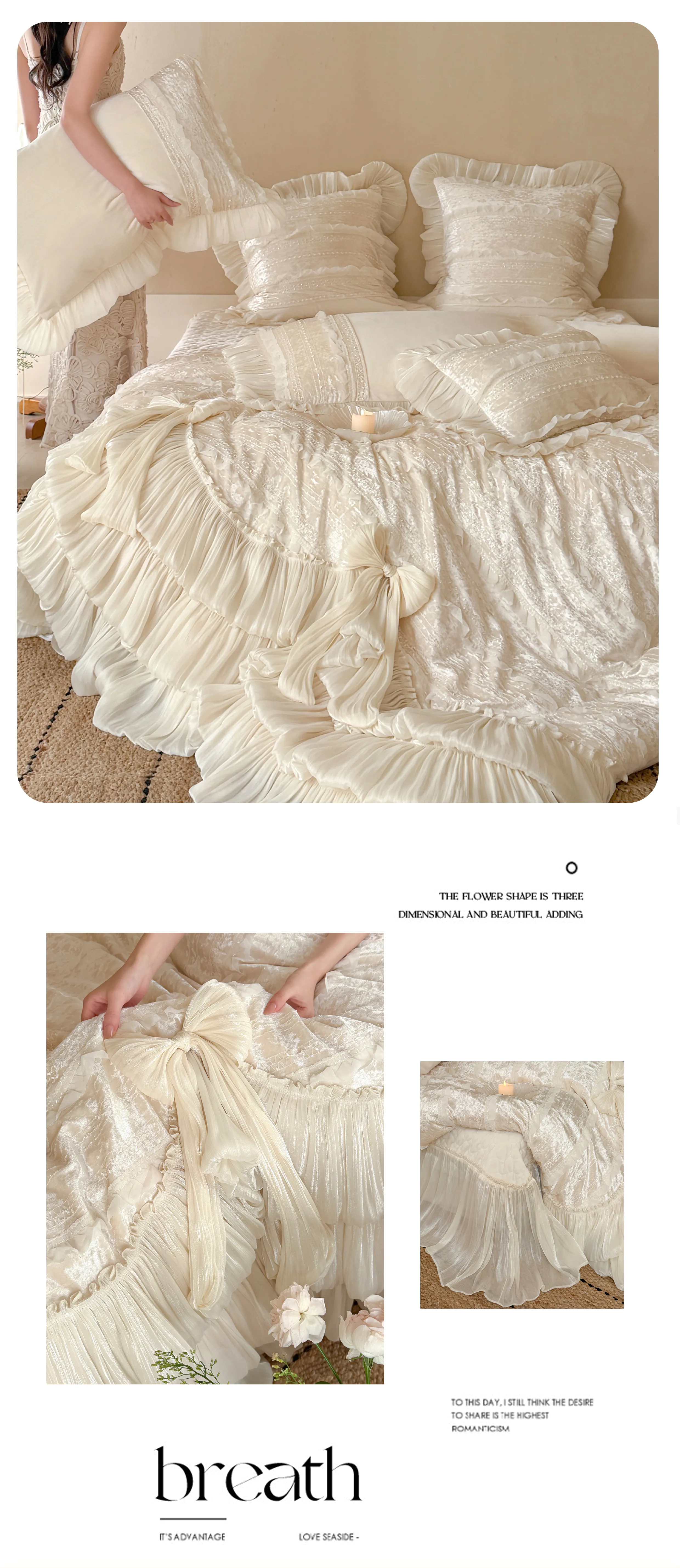 Princess-Baby-Velvet-Tiered-Pleated-Skirt-Hem-Duvet-Cover-Set-Bedroom-Decor12