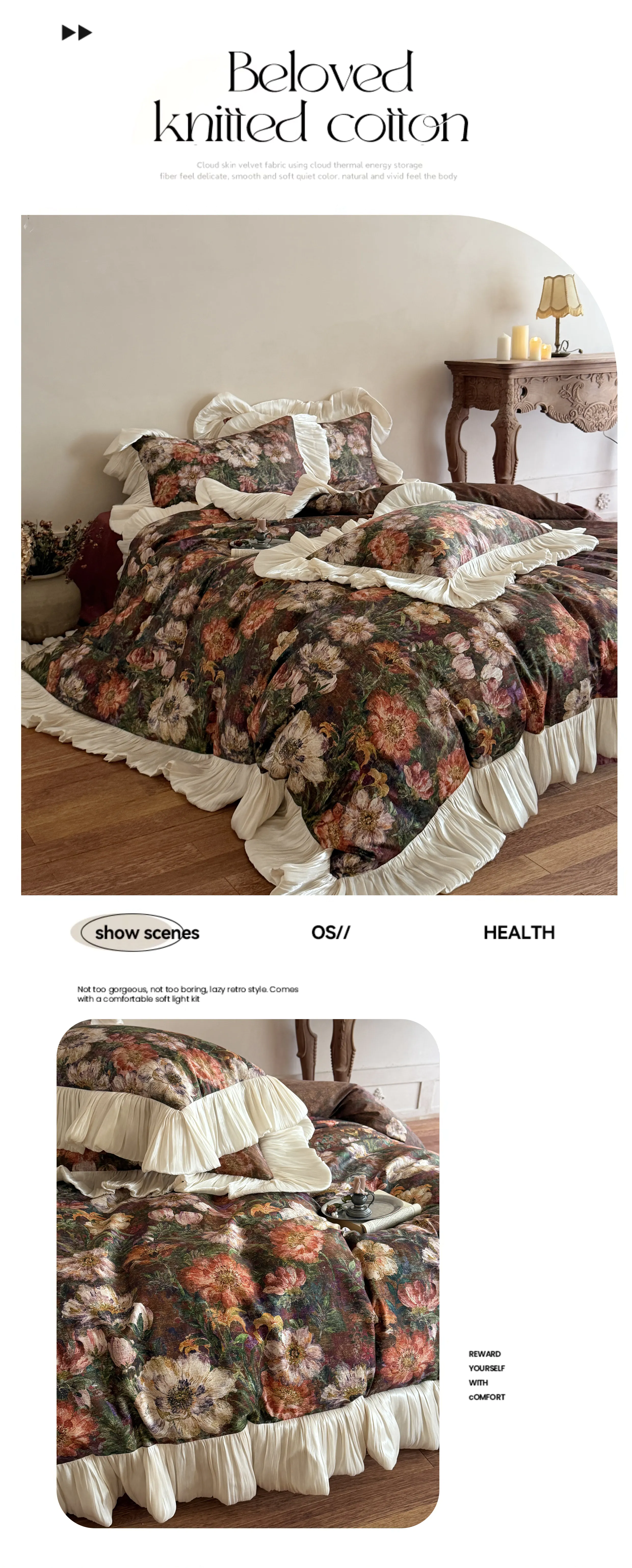 Romantic-Monet-Garden-Oil-Painting-Floral-50S-Cotton-Duvet-Cover-Set09