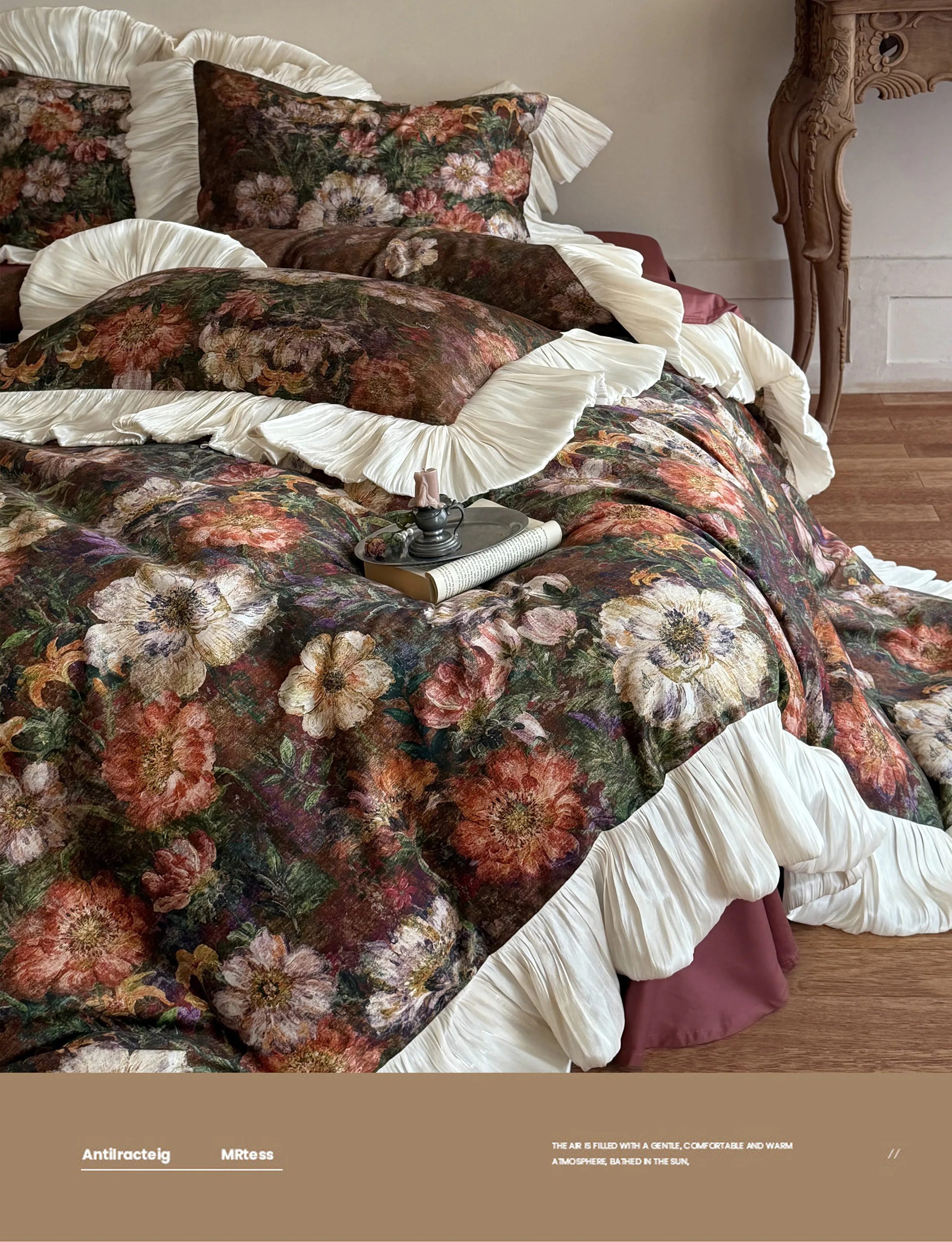 Romantic-Monet-Garden-Oil-Painting-Floral-50S-Cotton-Duvet-Cover-Set10