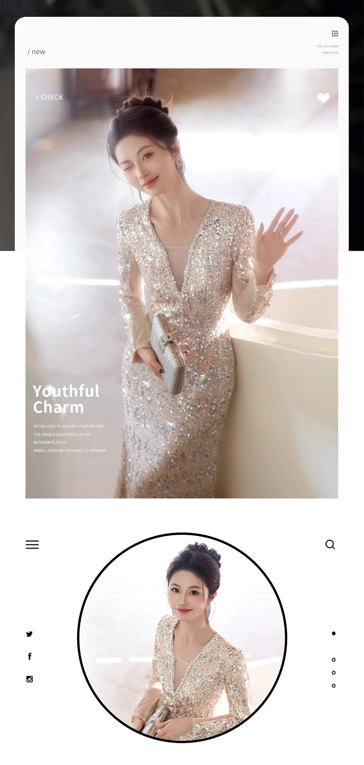 Shimmering-Silver-Sequin-Long-Sleeve-V-Neck-Mermaid-Evening-Gown07