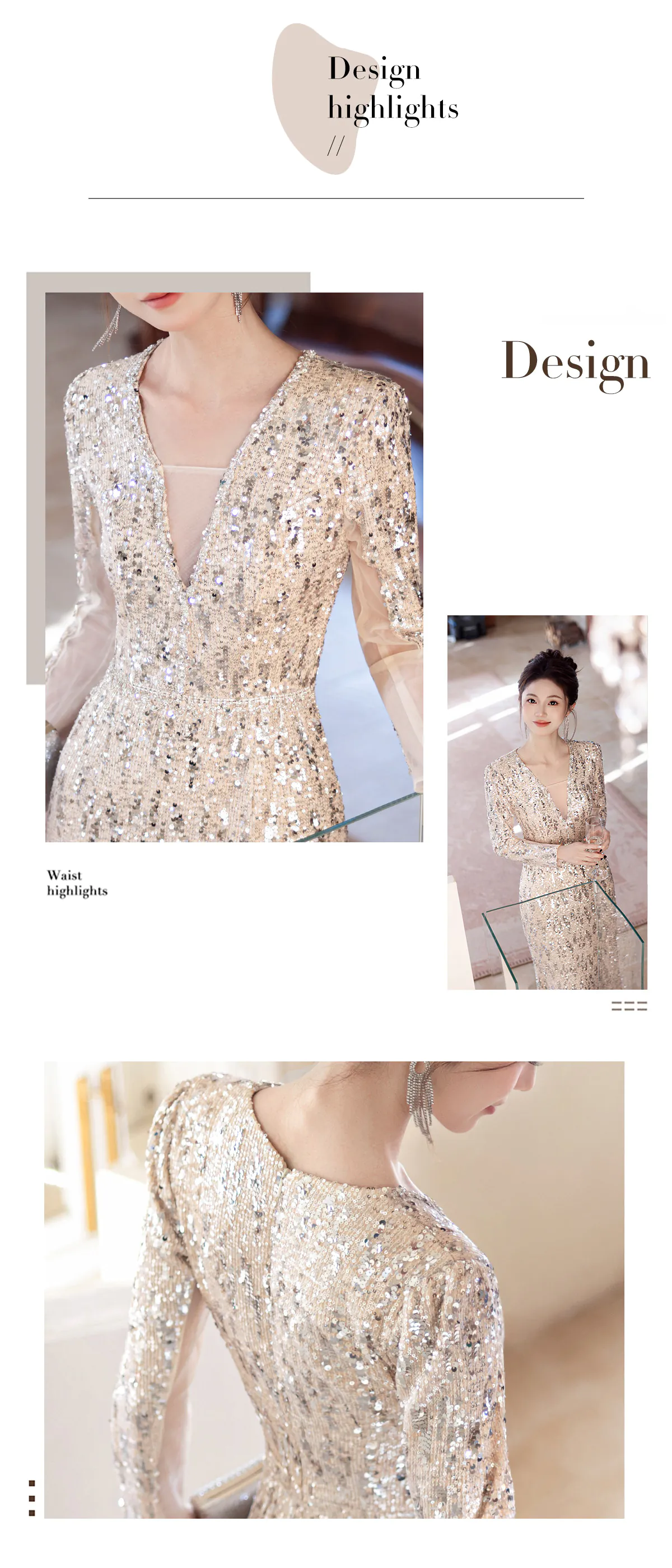 Shimmering-Silver-Sequin-Long-Sleeve-V-Neck-Mermaid-Evening-Gown08