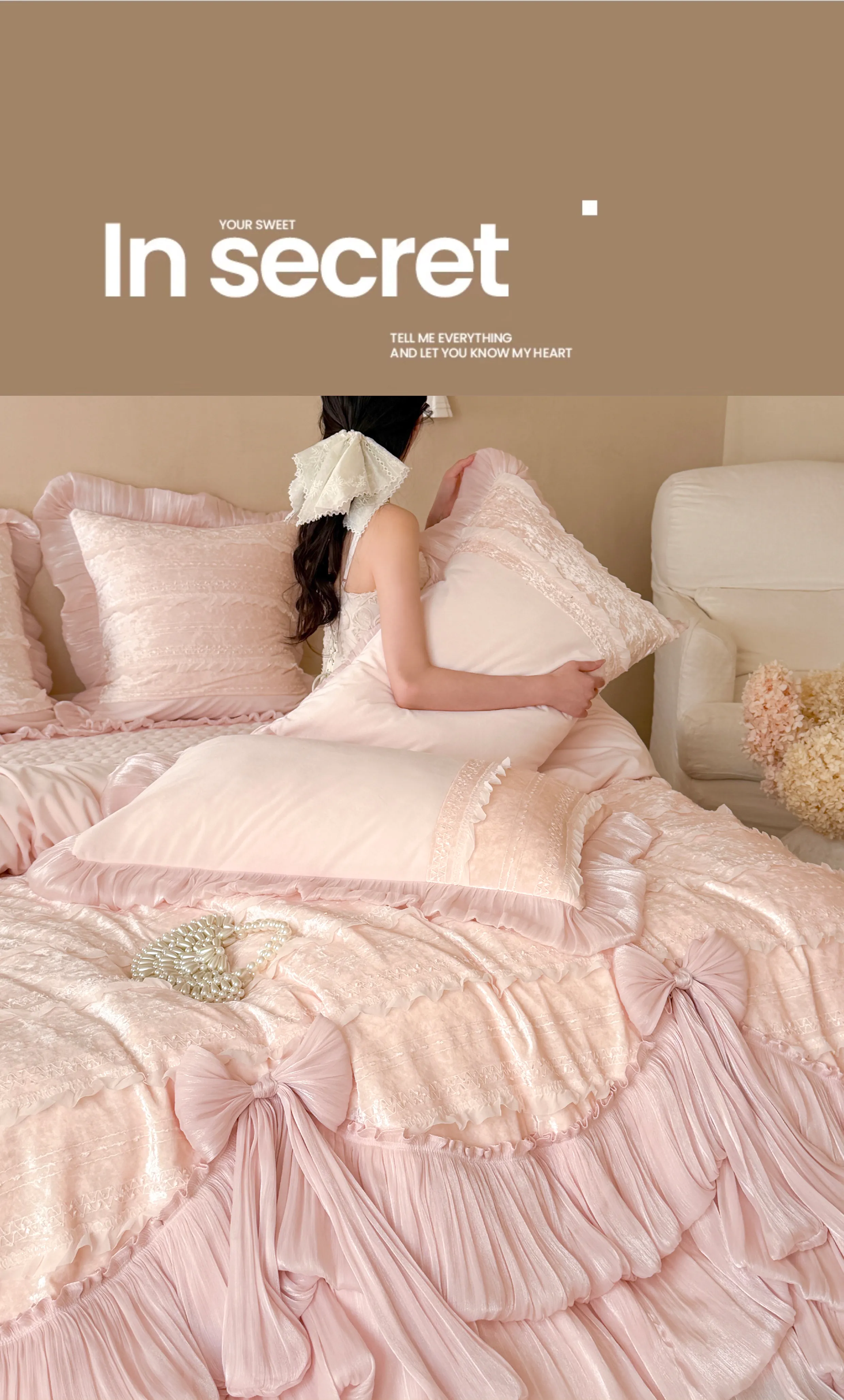 Soft-260g-Fully-Matte-Baby-Velvet-Ruffle-Layered-Skirt-Hem-Bedding-Set19