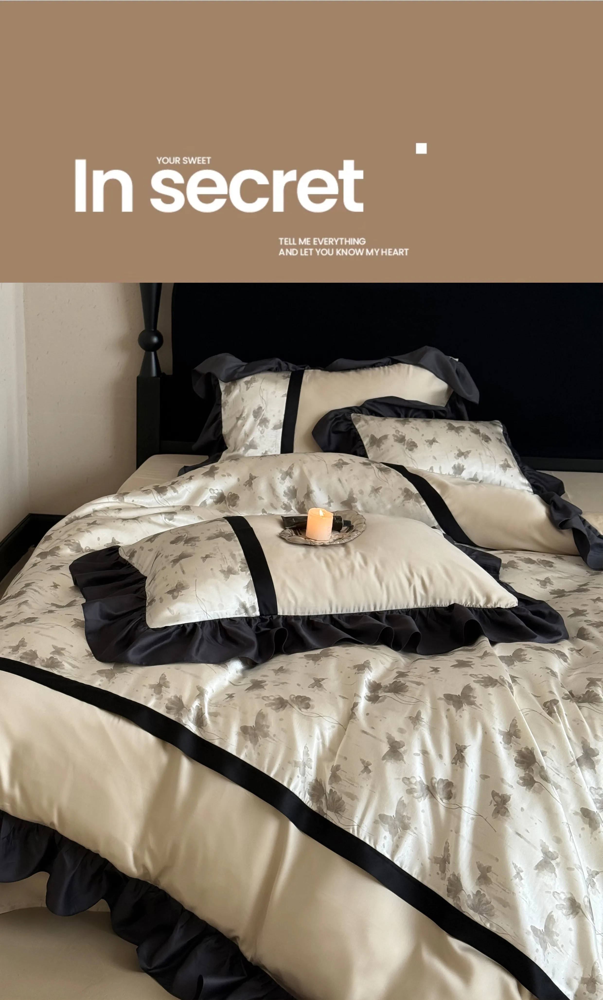 Soft-Floral-Butterfly-Print-Brushed-Cotton-4-Piece-Bed-Sheet-Pillowcases-Set11