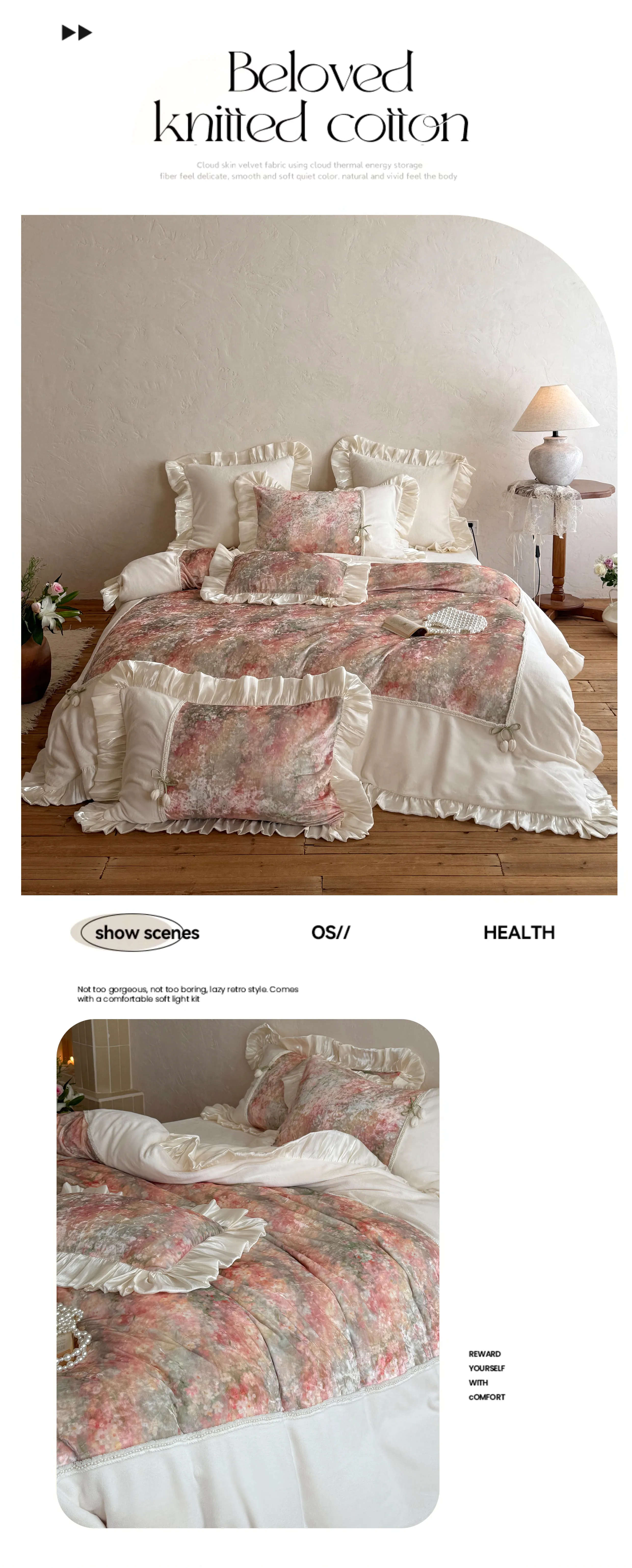 Victorian-Style-Cottagecore-Botanical-Floral-Velvet-Comforter-Cover-Set09