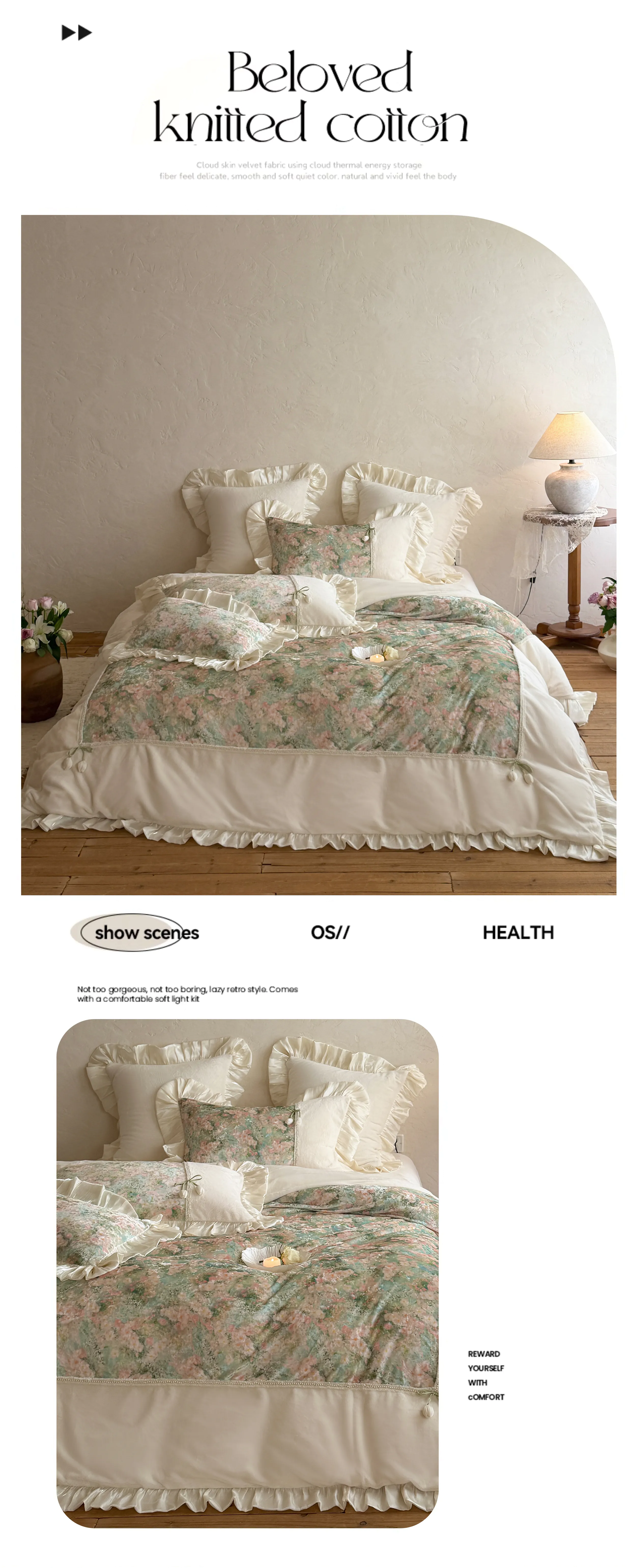 Victorian-Style-Cottagecore-Botanical-Floral-Velvet-Comforter-Cover-Set14